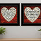 Set Of Two Love is Patient or Measure 2 Black Framed Print Wall Art