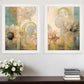 Set Of Two Meandering Flowers I and II 1 White Framed Print Wall Art