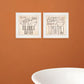 Set Of Two Soak and Unwind 2 White Framed Print Bathroom Wall Art