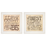 Set Of Two Together or Each Other 1 White Framed Print Wall Art
