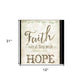 Set Of Two Faith or Believe 2 Black Framed Print Wall Art