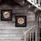 Set Of Two Owl Always Love and Need You 2 Black Framed Print Wall Art