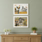 Set Of Two Down on the Farm 1 White Framed Print Wall Art