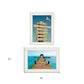 Set Of Two Beach Nautical White Framed Print Wall Art