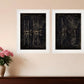 Set Of Two Airplane Patent I and II 1 White Framed Print Wall Art