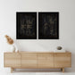 Set Of Two Airplane Patent I and II 2 Black Framed Print Wall Art