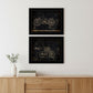 Set Of Two Motor Bike Patent I and II 2 Black Framed Print Wall Art