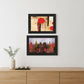 Set Of Two NYC Harmony 2 Black Framed Print Wall Art