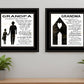 Set Of Two My Grandparents are the Best 1 Black Framed Print Wall Art