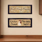 Set Of Two Faith*Family*Friends and This Chick Black Framed Print Kitchen Wall Art