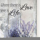 Set Of Two Where There is Love 1 White Framed Print Wall Art