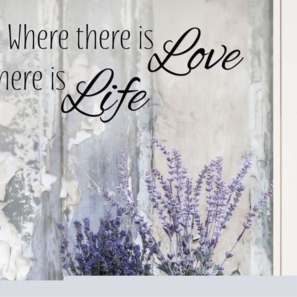 Set Of Two Where There is Love 1 White Framed Print Wall Art