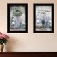 Set Of Two Where There is Love 2 Black Framed Print Wall Art