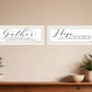 Set Of Two Gather Together 1 White Framed Print Wall Art