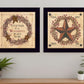 Set Of Two Together is a wonderful Place Black Framed Print Wall Art