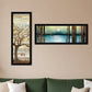 Set Of Two I met You or Living your Dreams 1 Black Framed Print Wall Art