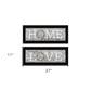 Set Of Two Where Our Story Begins 2 Black Framed Print Wall Art
