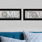 Set Of Two Where Our Story Begins 2 Black Framed Print Wall Art