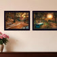 Set Of Two Resting Places 2 Black Framed Print Wall Art