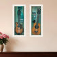 Set Of Two Tune my Heart and I will Sing 1 White Framed Print Wall Art