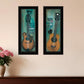 Set Of Two Tune my Heart and I will Sing 2 Black Framed Print Wall Art