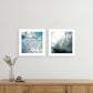 Set Of Two Sailboat Marina 1 White Framed Print Wall Art