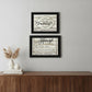 Set Of Two Family Values 2 Black Framed Print Wall Art