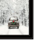 Set Of Two Antique Christmas 2 Black Framed Print Wall Art