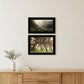 Set Of Two The Land of Hobbits 2 Black Framed Print Wall Art