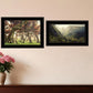 Set Of Two The Land of Hobbits 2 Black Framed Print Wall Art