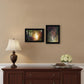 Set Of Two Path of Happiness 2 Black Framed Print Wall Art