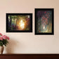 Set Of Two Path of Happiness 2 Black Framed Print Wall Art