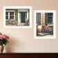 Set Of Two A Picnic Getaway 1 White Framed Print Wall Art