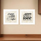 Set Of Two All You Need is Coffee 1 White Framed Print Wall Art