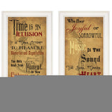 Set Of Two Joyful 1 White Framed Print Wall Art
