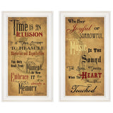 Set Of Two Joyful 1 White Framed Print Wall Art
