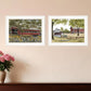 Set Of Two The Spring House 1 White Framed Print Wall Art