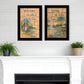 Set Of Two Living on the Lake 2 Black Framed Print Wall Art
