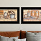 Set Of Two My Happy Place 2 Black Framed Print Wall Art