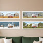 Set Of Four Billy Jacobs Four Seasons Collection VII 1 White Framed Print Wall Art