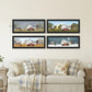 Set Of Four Billy Jacobs Four Seasons Collection VII 2 Black Framed Print Wall Art