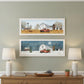 Set Of Two Autumn And Winter White Framed Print Wall Art