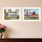 Set Of Two Summers End 1 White Framed Print Wall Art