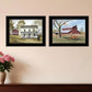 Set Of Two Summers End 2 Black Framed Print Wall Art