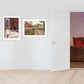 Set Of Two Good Morning 1 White Framed Print Wall Art