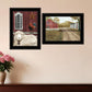 Set Of Two Good Morning 2 Black Framed Print Wall Art