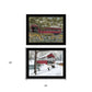 Set Of Two Covered Bridge Collection II 2 Black Framed Print Wall Art