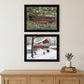 Set Of Two Billy Jacobs Covered Bridge Collection III Black Framed Print Wall Art