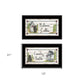 Set Of Two Nature Calls 2 Black Framed Print Bathroom Wall Art