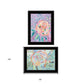 Set Of Two Bloom for Yourself 2 Black Framed Print Wall Art